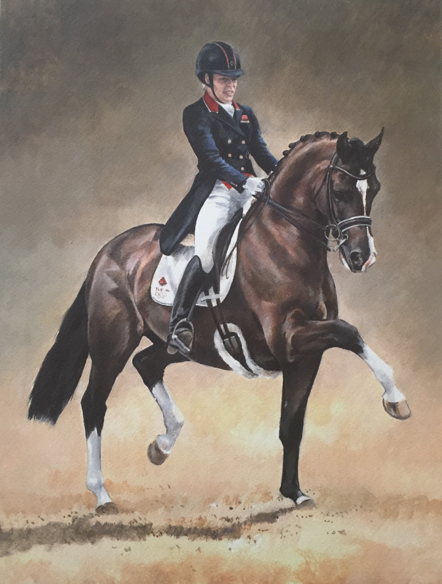 Valegro - Dressage Painting @Caroline Cook